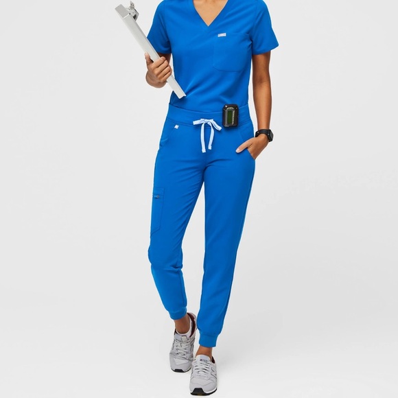Figs Pants - Figs Zamora Jogger Scrub Pants XXS Royal Blue